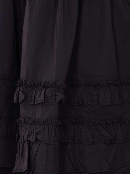 26SS 가니 프릴 슬리브리스 미니 드레스 A1030207099 Black - GANNI