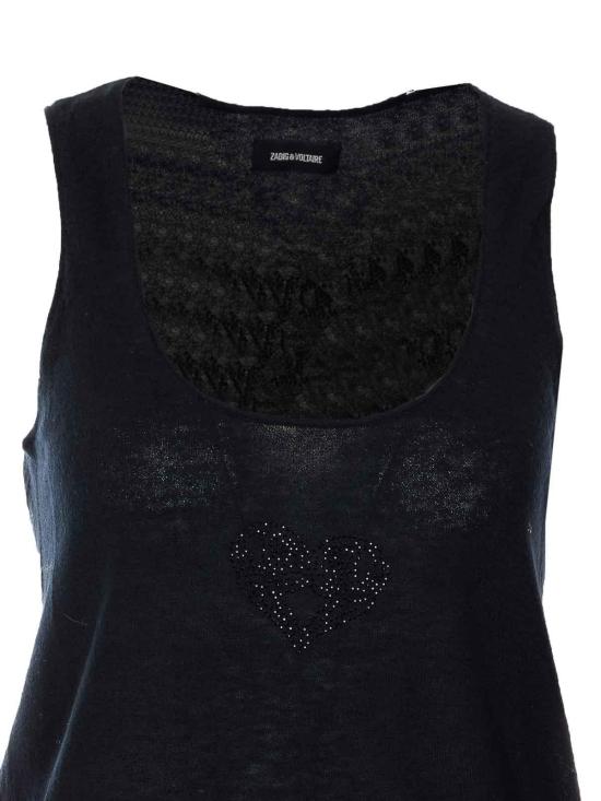 26SS 자딕앤볼테르 민소매 티셔츠 KWTO01139011 Black - ZADIG & VOLTAIRE