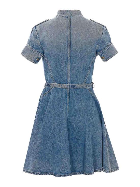 26SS 알렉산더 맥퀸 미디 스커트 857116QMAD14383 Blue - ALEXANDER MCQUEEN