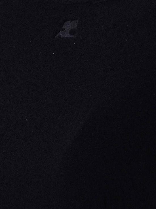 26SS 쿠레쥬 반팔 티셔츠 126JTS239JS02649999 Black - COURREGES