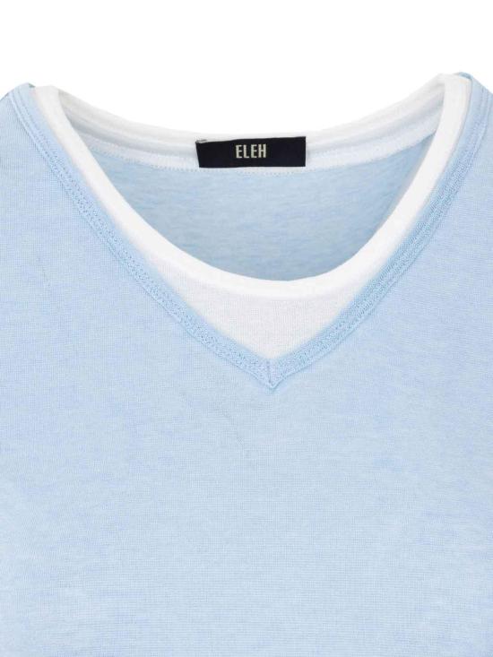 26SS 엘레 반팔 티셔츠 0284CELESTE Blue - ELEH