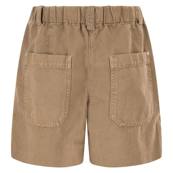 26SS 브루넬로 쿠치넬리 숏팬츠 ML996P5761 BROWN - BRUNELLO CUCINELLI