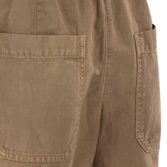 26SS 브루넬로 쿠치넬리 숏팬츠 ML996P5761 BROWN - BRUNELLO CUCINELLI