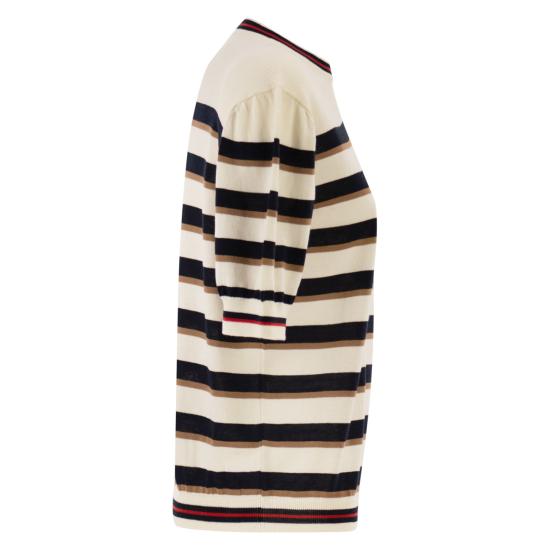 26SS 에르노 폴로 티셔츠 MG000239D WHITE BLUE - HERNO