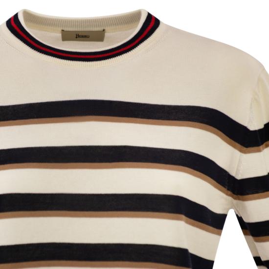 26SS 에르노 폴로 티셔츠 MG000239D WHITE BLUE - HERNO