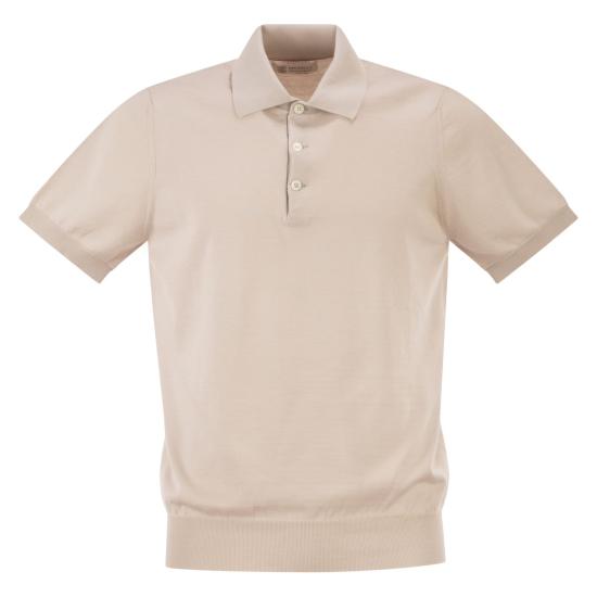 26SS 브루넬로 쿠치넬리 폴로 티셔츠 M29800125 LIGHT BEIGE