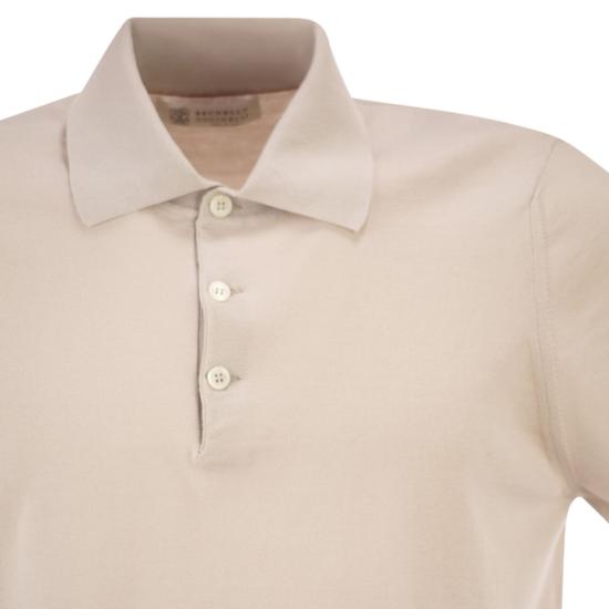 26SS 브루넬로 쿠치넬리 폴로 티셔츠 M29800125 LIGHT BEIGE - BRUNELLO CUCINELLI