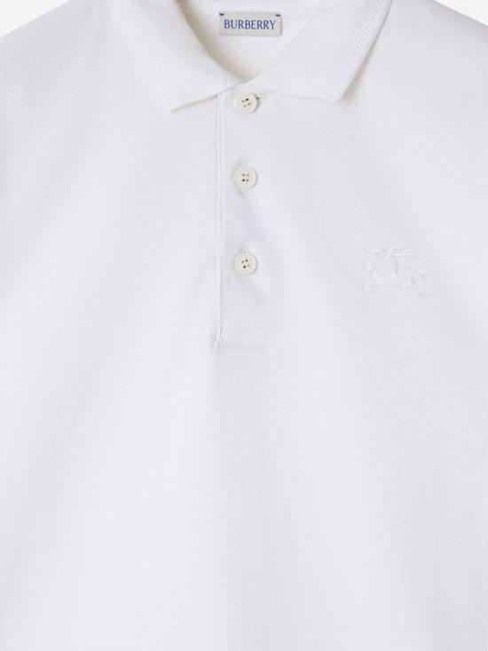 26SS 버버리 코튼 폴로 티셔츠 8099166 A1464 White - BURBERRY