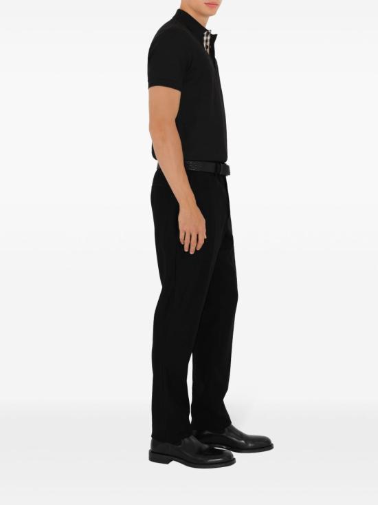 26SS 버버리 코튼 폴로 셔츠 8096425 A1189 Black - BURBERRY