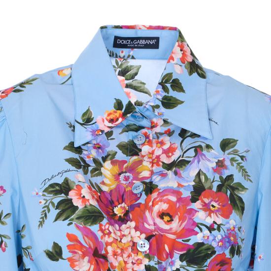 26SS 돌체앤가바나 미디 원피스 F6JFNT HS5UUHC5ZO Blue - DOLCE & GABBANA