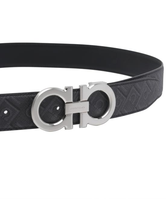 26SS 살바토레 페라가모 가죽 벨트 780171 679710NERO GRIGIO Black - SALVATORE FERRAGAMO