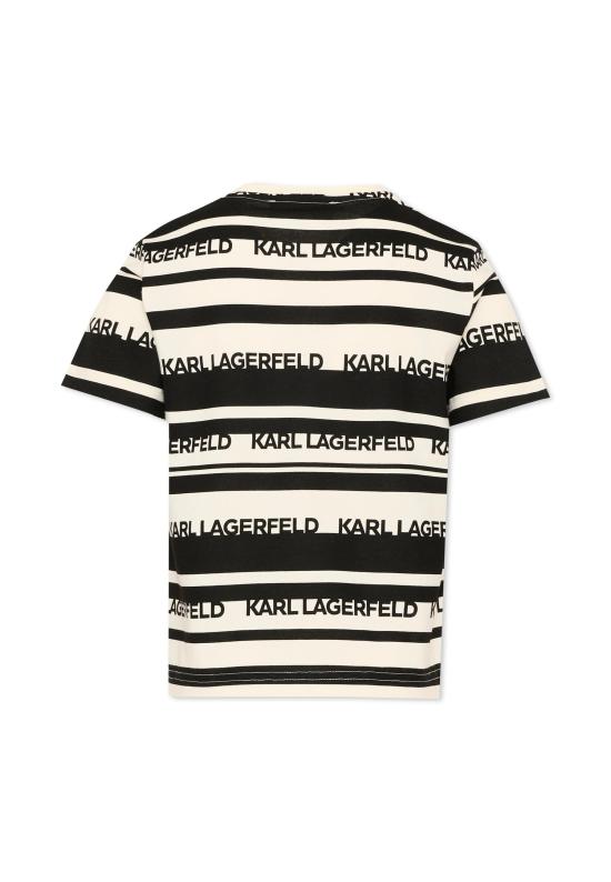 25SS [키즈] 칼라거펠트 티셔츠 Z30433 122 IVORY - KARL LAGERFELD