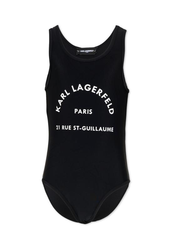 25SS [키즈] 칼라거펠트 원피스 수영복 Z30444 09B BLACK