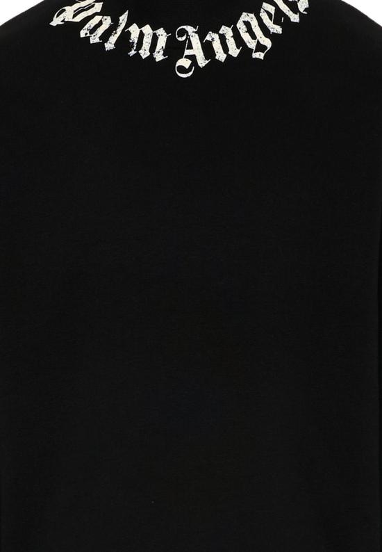 26SS [키즈] 팜앤젤스 터틀넥 니트 PBBA012S26FLE004 110 BLACK - PALM ANGELS