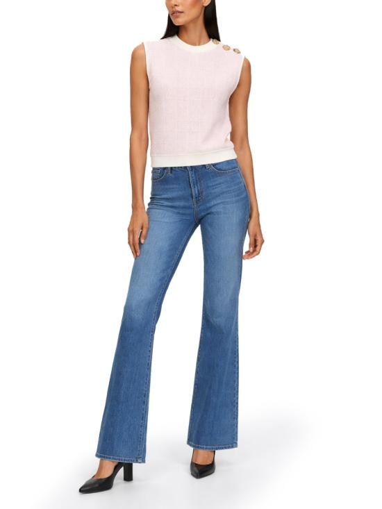 26SS 발망 민소매 티셔츠 GF1AG850KJ48 OIB PINK - BALMAIN