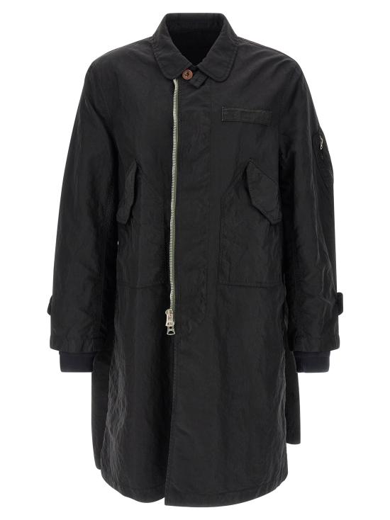 26SS 사카이 트렌치 코트 2603912M001 Black - SACAI