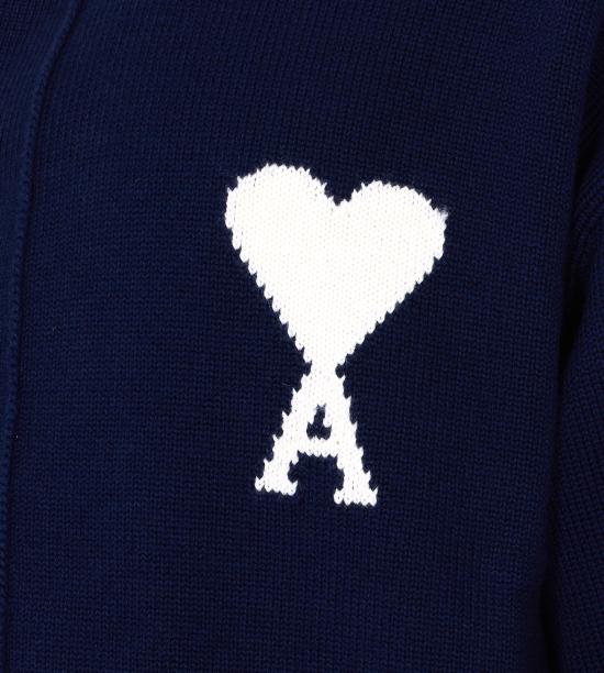 26SS 아미 알렉산드르 마티우시 긴팔 티셔츠 UKC381 KN0156A116 Blue - AMI ALEXANDRE MATIUSSI