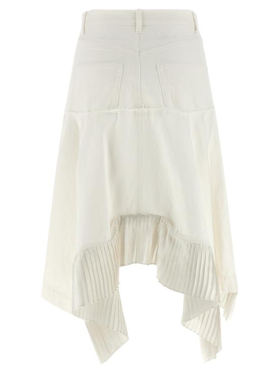 26SS 사카이 미디 스커트 2608315151 White - SACAI