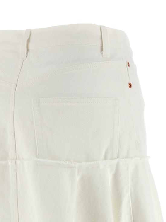 26SS 사카이 미디 스커트 2608315151 White - SACAI