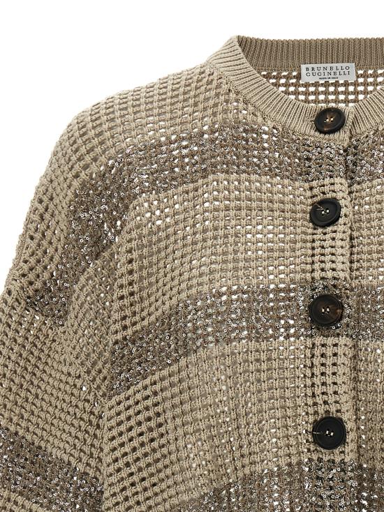 26SS 브루넬로 쿠치넬리 가디건 M58772826CKH72 Beige - BRUNELLO CUCINELLI