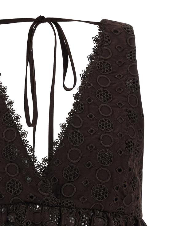 26SS 핑코 민소매 티셔츠 106451A35PM28 Brown - PINKO