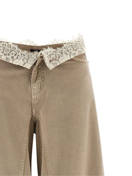 26SS 핑코 데님 팬츠 106462A364C88 Beige - PINKO