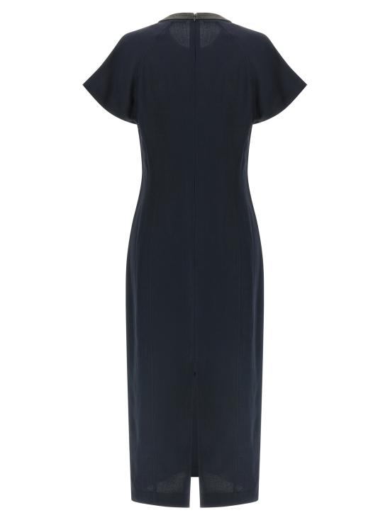 26SS 브루넬로 쿠치넬리 미디 원피스 MH126AHB51C4224 Blue - BRUNELLO CUCINELLI