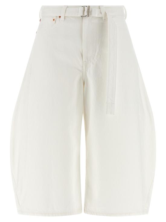 26SS 사카이 숏팬츠 2608317151 White