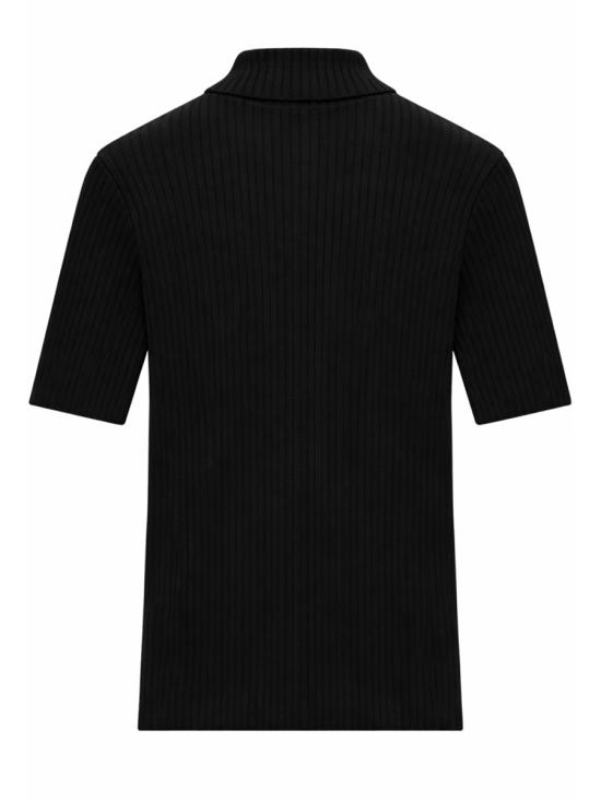 26SS 쿠레쥬 리에디션 니트 탑 숏슬리브 PERMPU026 FI00019999 BLACK - COURREGES