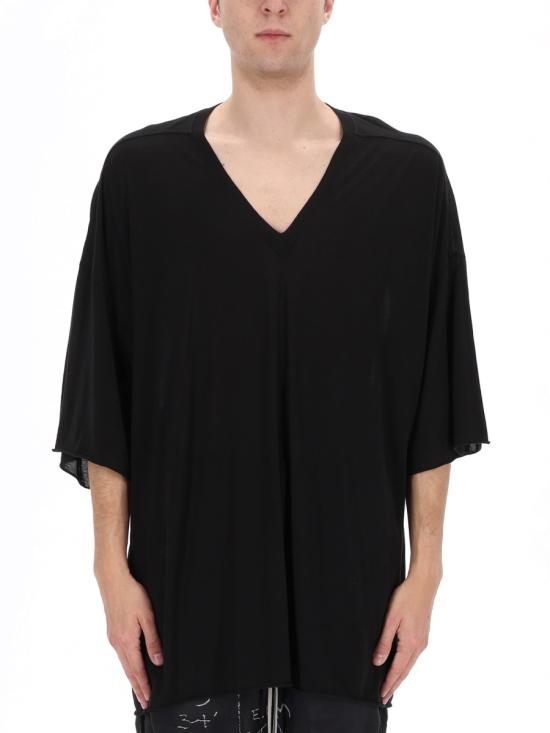 26SS 릭 오웬스 반팔 티셔츠 RR01F2279 BH09 BLACK - RICK OWENS