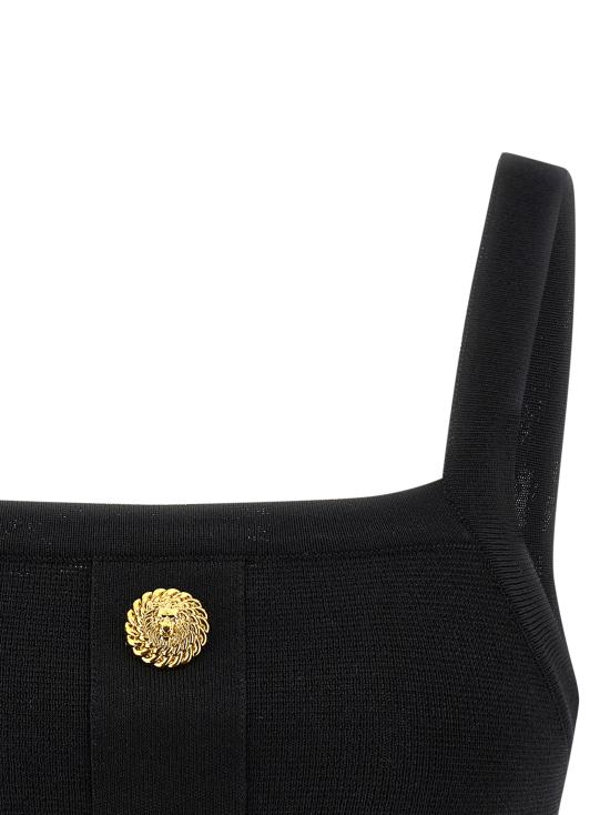 26SS 발망 민소매 티셔츠 GF1AA415KJ43 0PA BLACK - BALMAIN