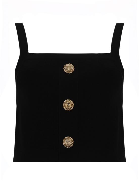 26SS 발망 민소매 티셔츠 GF1AA415KJ43 0PA BLACK