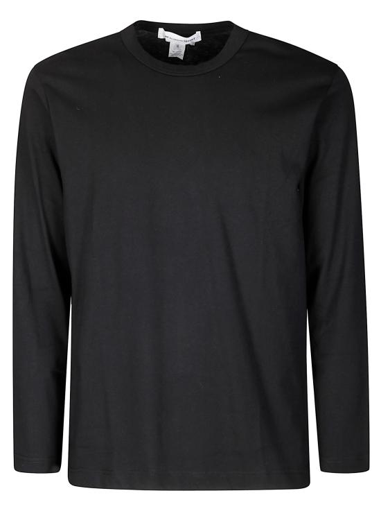 26SS 꼼데가르송 롱슬리브 로고 프린트 티셔츠 FZT003PER 1 BLACK