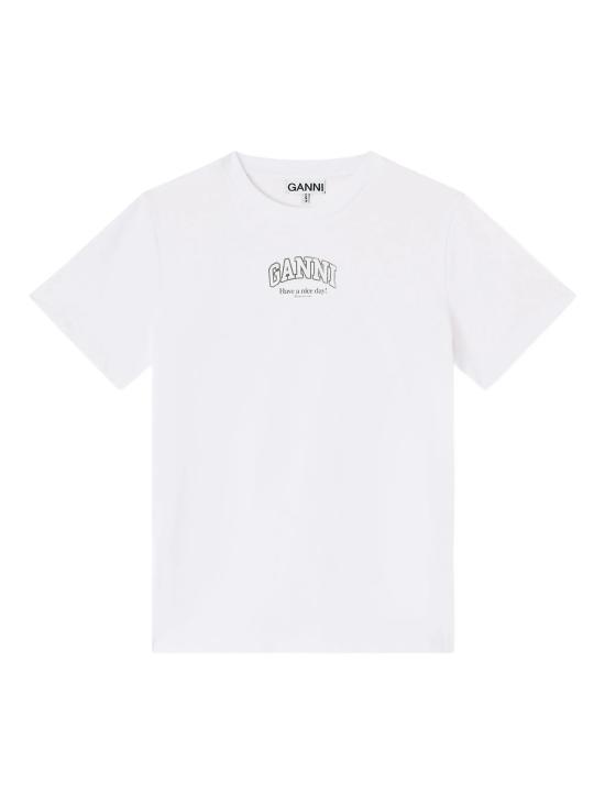 26SS 가니 로고 에센셜 티셔츠 A1050057 151 White