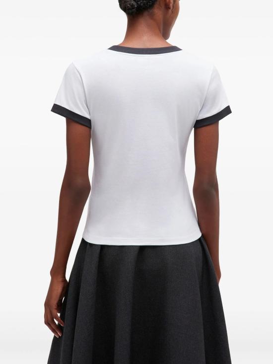 26SS 가니 키티 크롭 티셔츠 A1050030 151 White - GANNI