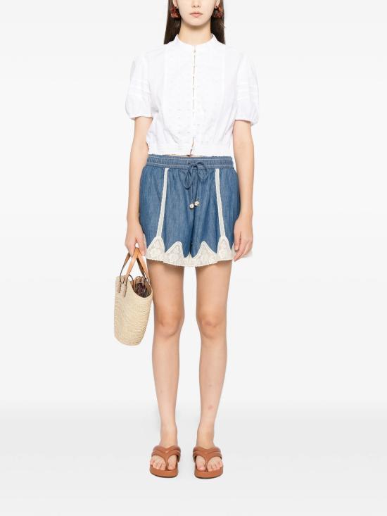 26SS 짐머만 숏팬츠 5631ARS261 RWBLU Blue - ZIMMERMANN