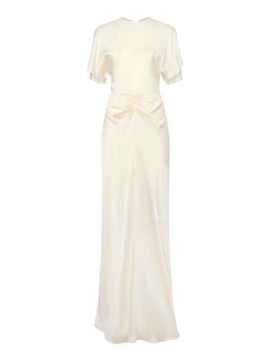 26SS 빅토리아 베컴 미디 원피스 1126WDR007004A 3 Ivory