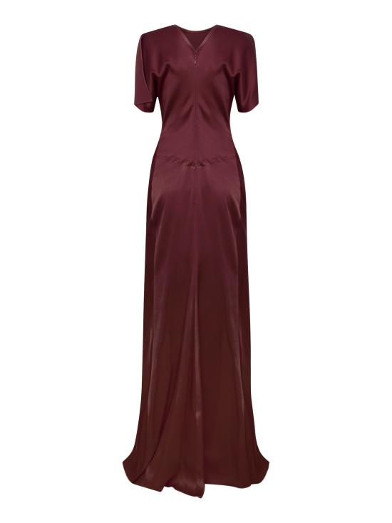 26SS 빅토리아 베컴 미디 원피스 1126WDR007004A 9635 Bordeaux - VICTORIA BECKHAM