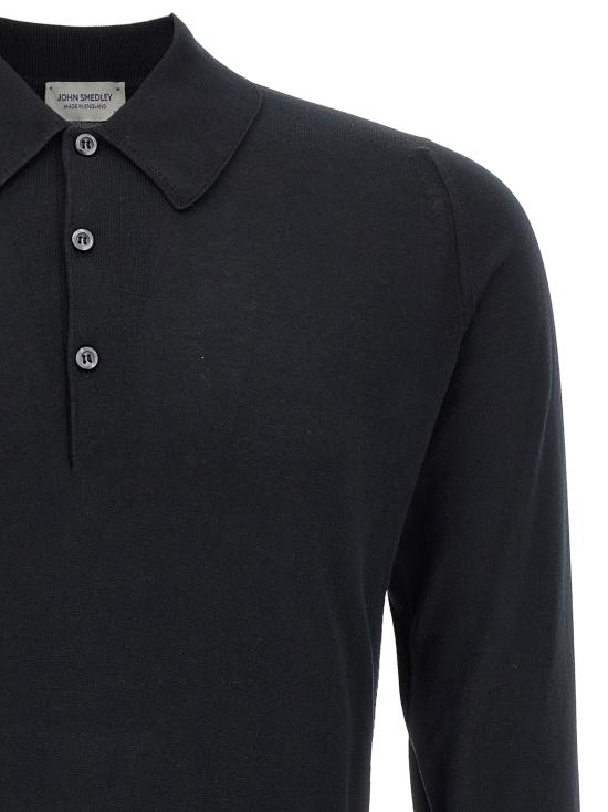 26SS 존스메들리 폴로 티셔츠 FINCHLEYBLACK Black - JOHN SMEDLEY