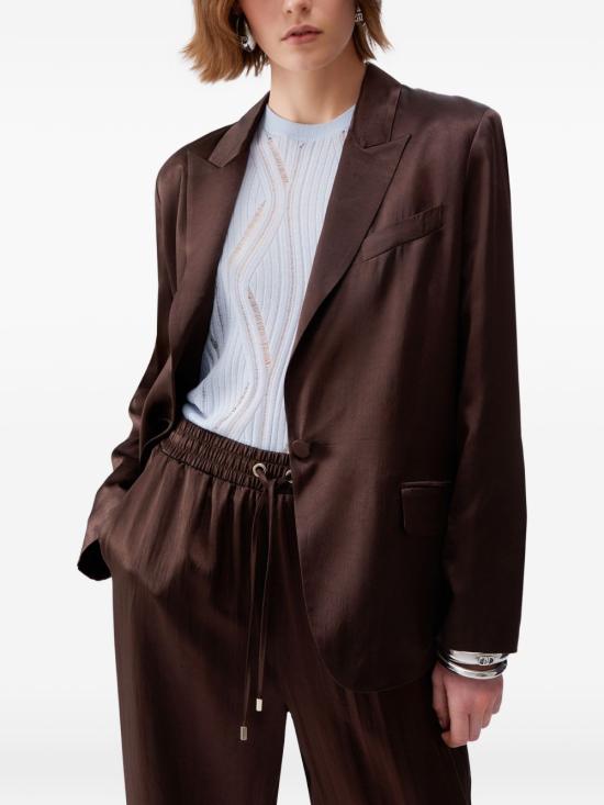 26SS 리우조 수트 자켓 CA6146 T450AP9576 Chocolate black - LIU JO