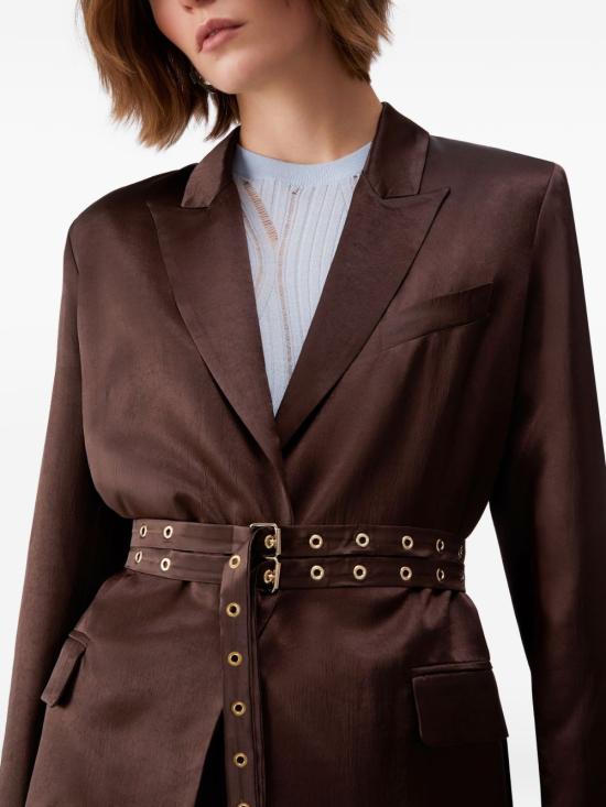 26SS 리우조 수트 자켓 CA6146 T450AP9576 Chocolate black - LIU JO