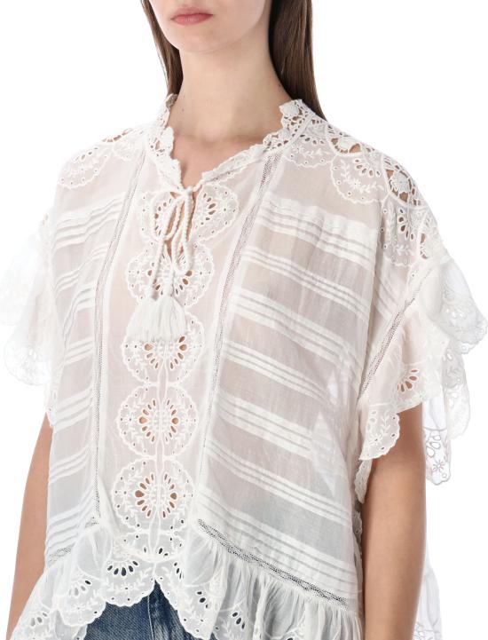 26SS 이자벨마랑에뚜왈 반팔 티셔츠 HT0768FAD1J05E 20WH Bianco - ISABEL MARANT ETOILE