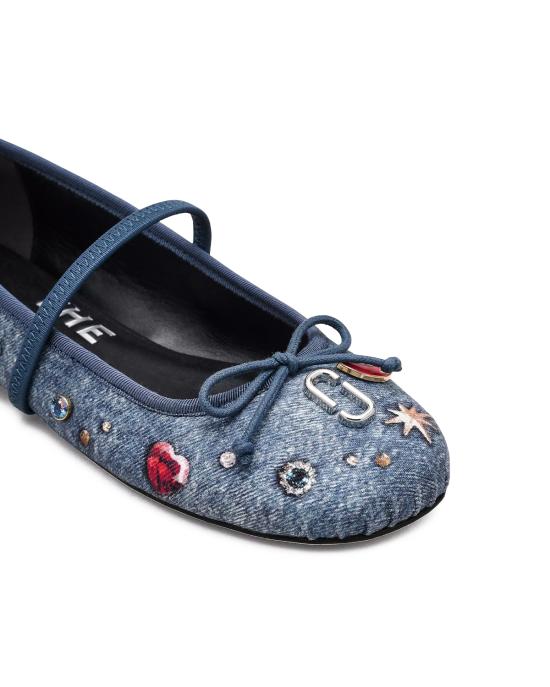 26SS 마크제이콥스 플랫 슈즈 2R5FFL001F21 454 medium wash multi AZZURRO - MARC JACOBS