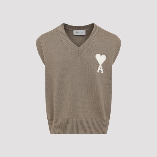 26SS 아미 스웨터 UKS860KN0156 A117 BEIGE TAUPE ECRU