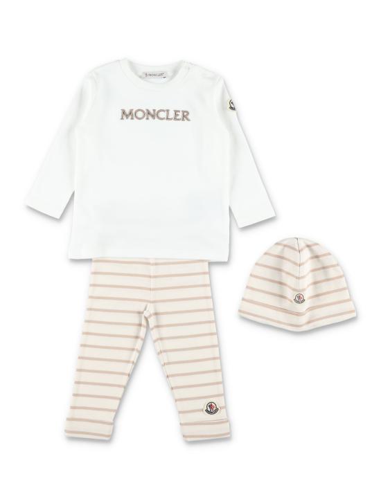 26SS [키즈] 몽클레어 캐주얼 세트 8P0000189BA2 F20 WHITE BEIGE