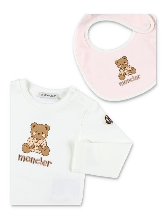 26SS [키즈] 몽클레어 캐주얼 세트 8P000038392E F05 WHITE ROSE - MONCLER