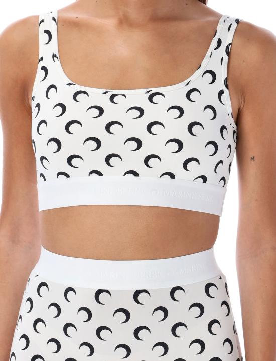 26SS 마린세르 트레이닝 티셔츠 WUW055BCJER0001 WH00 WHITE BLACK MOON - MARINE SERRE