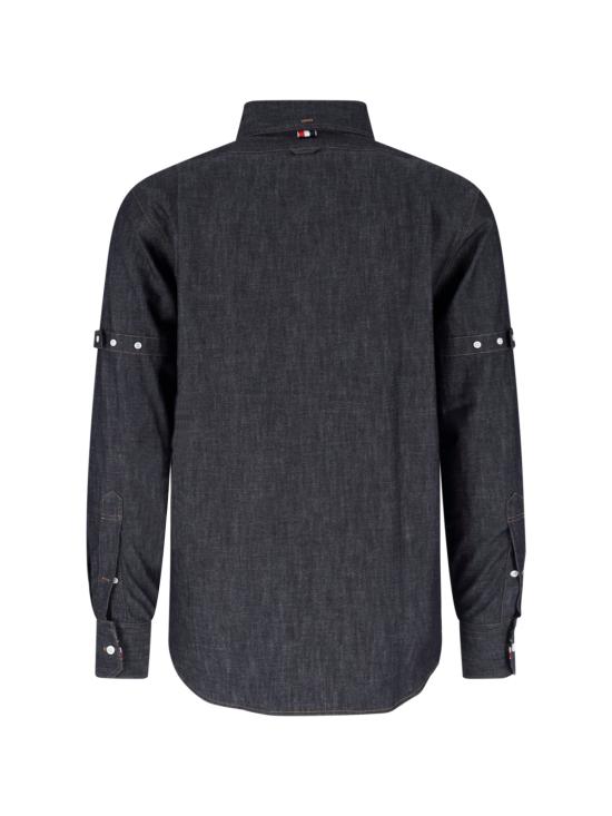  톰브라운 데님 암밴드 셔츠 MWL435S F1105 415 - THOM BROWNE