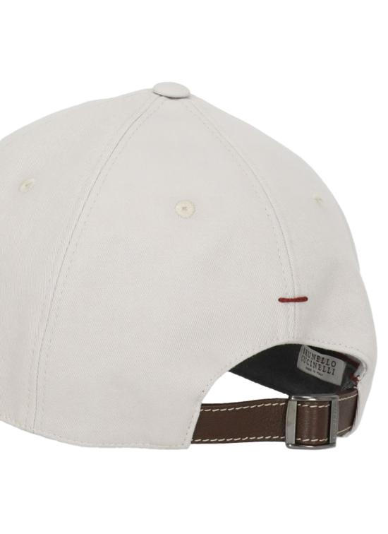 26SS 브루넬로 쿠치넬리 로고 자수 베이스볼 캡 M252D9850 CEV88 Beige - BRUNELLO CUCINELLI