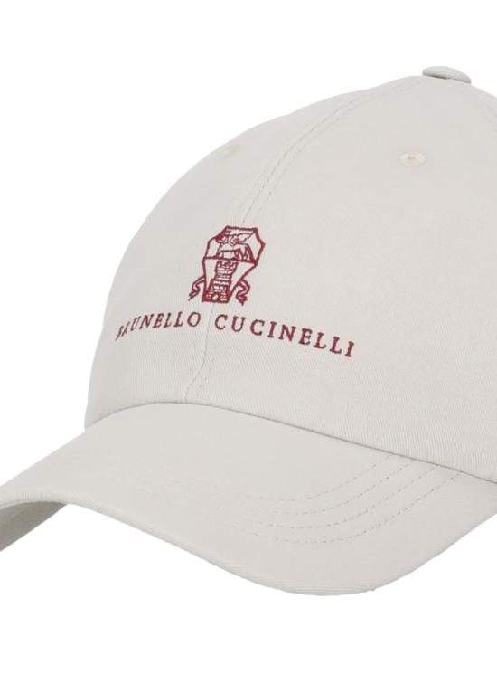 26SS 브루넬로 쿠치넬리 로고 자수 베이스볼 캡 M252D9850 CEV88 Beige - BRUNELLO CUCINELLI